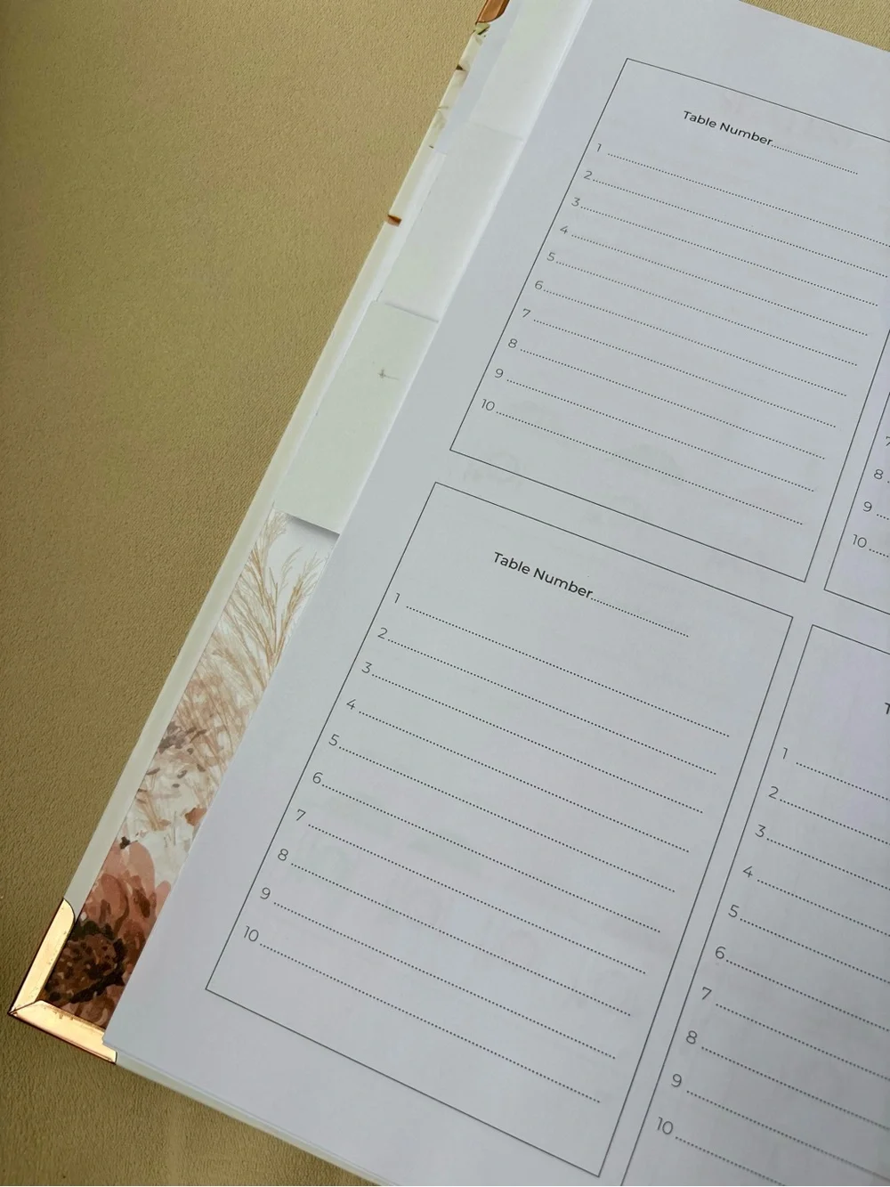 Wedding planner notebook